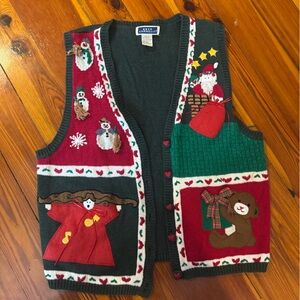 Festive Knit Sweater Vest